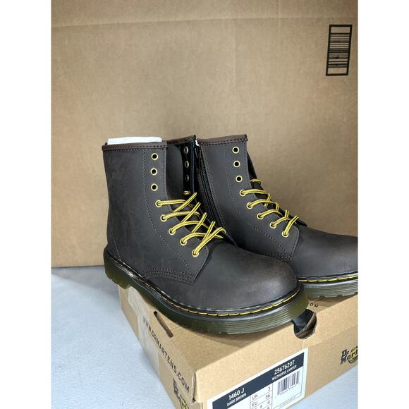 Dr airway martens Wild horse lamper Kids 4 m 5w Dark brown - Picture 5 of 6